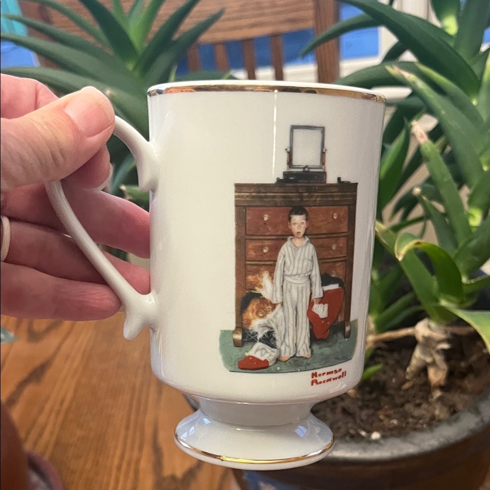 Vintage 1981 Norman Rockwell The Discovery Coffee Mug